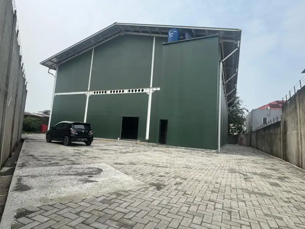 Gudang 2 Lantai + Kantor Izin Industri Ringan Kamal Raya Kalideres jakarta barat