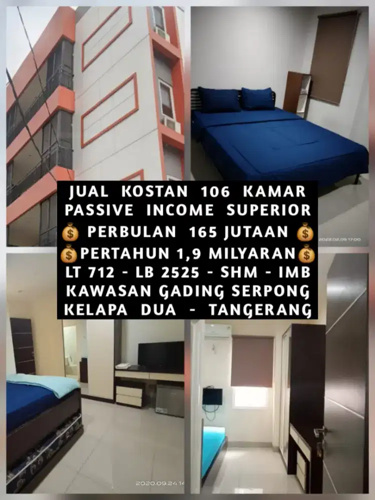 JUAL KOST KOSAN KOSTAN KAWASAN GADING SERPONG KELAPA DUA TANGERANG