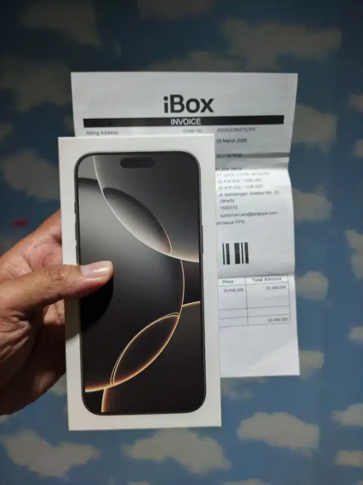 Iphone 16 pro max ibox baru dan segel