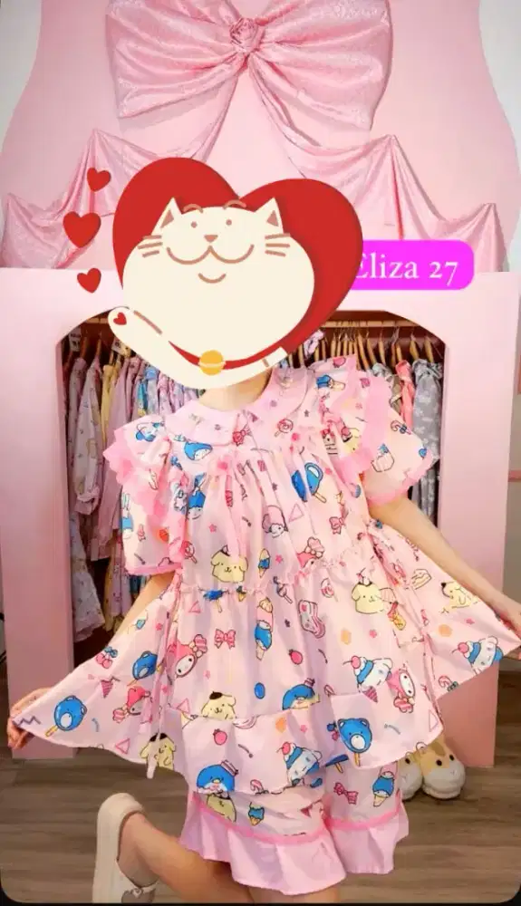 Baju Setelan kiyowo lucu