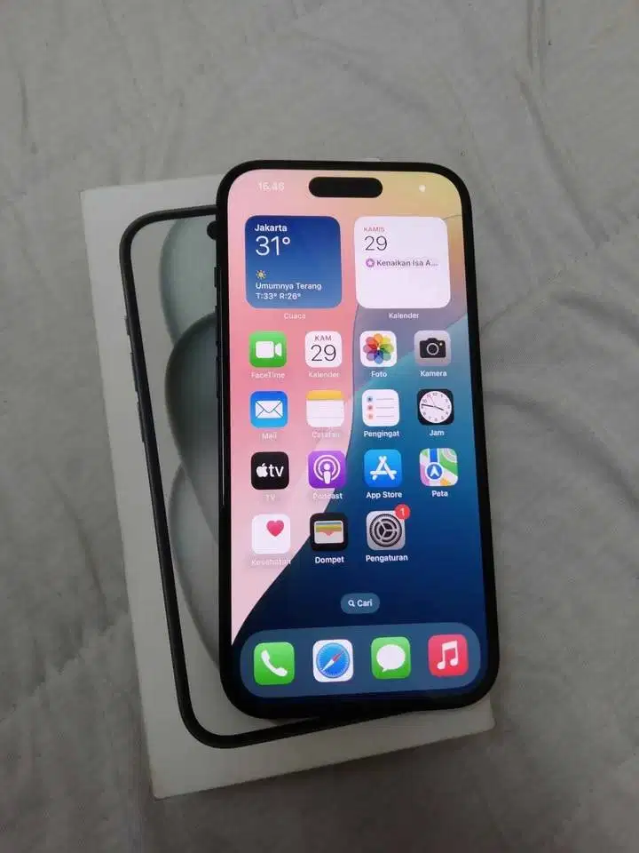 iphone 15 128gb ibox lengkap mulus