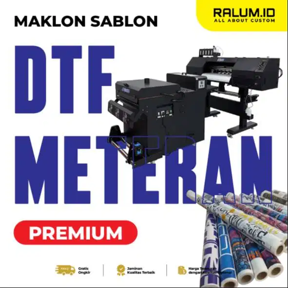 Cetak Sablon DTF Meteran Lebar 60cm