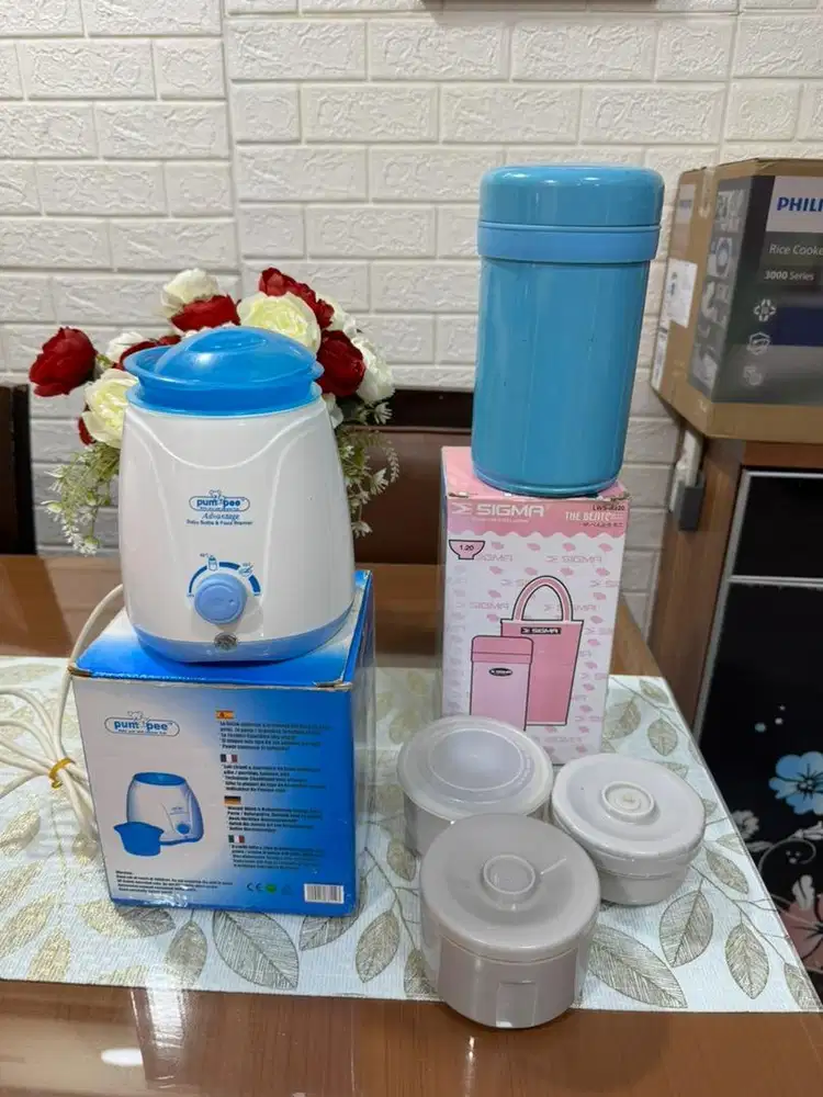 Pemanas susu/ penghangat susu dan termos makanan anak