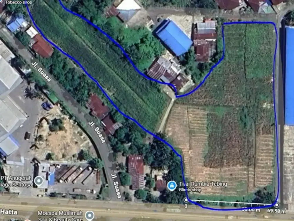 Dijual Tanah di Tebing Tinggi Luas 20.275 m2, SHM