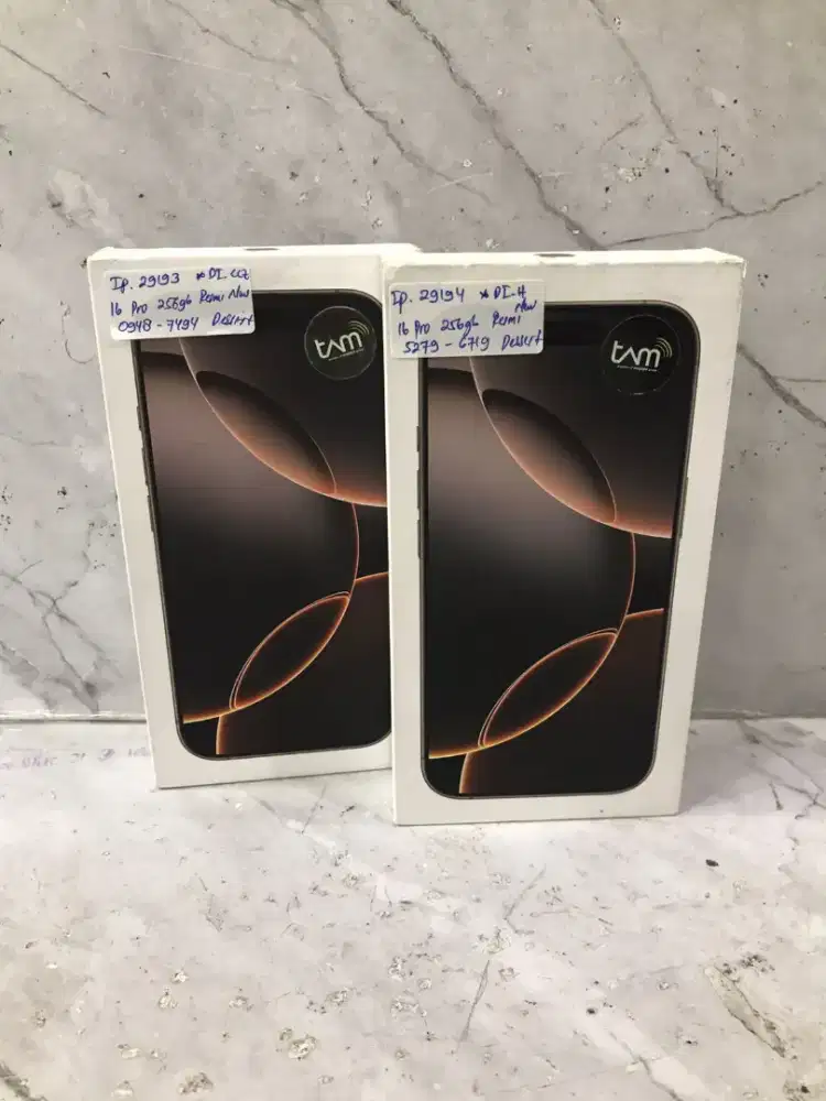iPhone 16 Pro 256gb warna Dessert New Resmi