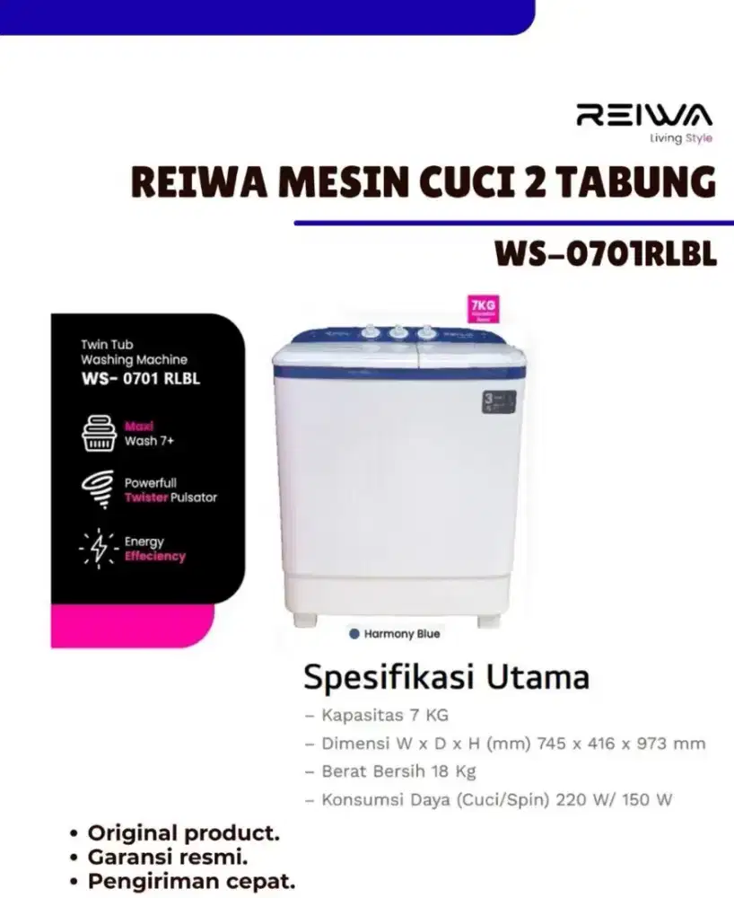 Reiwa Mesin Cuci