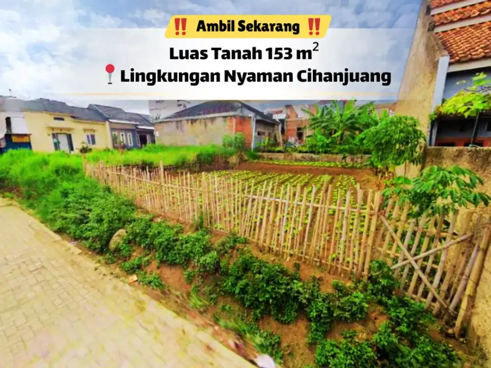 Segera Survey! Tanah 153 m² SHM Siap Bangun