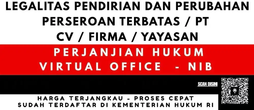 Pendirian dan Perubahan PT CV Firma Yayasan Badan Usaha