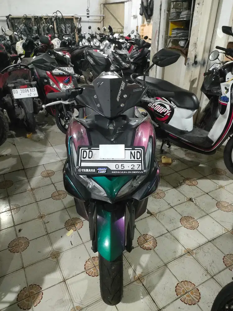 Yamaha Aerox 155cc 2022 biru hitam