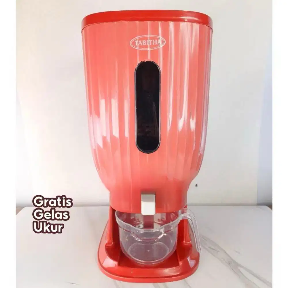 Tabitha dispenser beras 10liter tempat penyimpanan beras zora