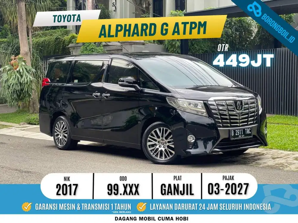 Toyota alphard G atpm 2017
