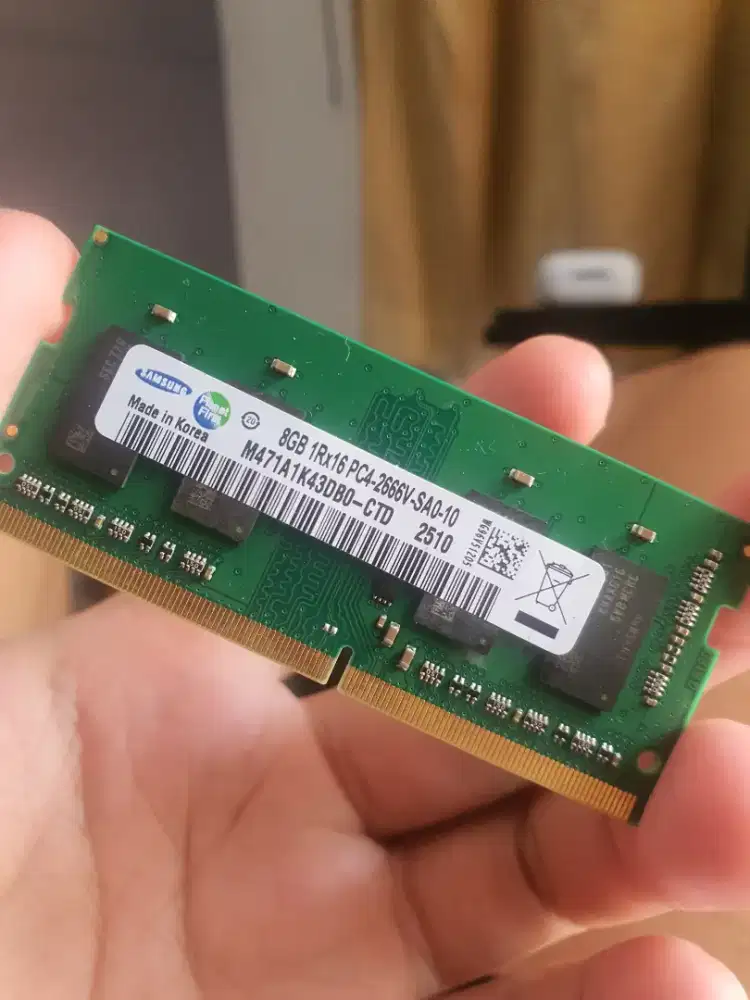 Memory RAM Laptop Samsung SODIMM DDR4 8 gb 2666Mhz PC21300