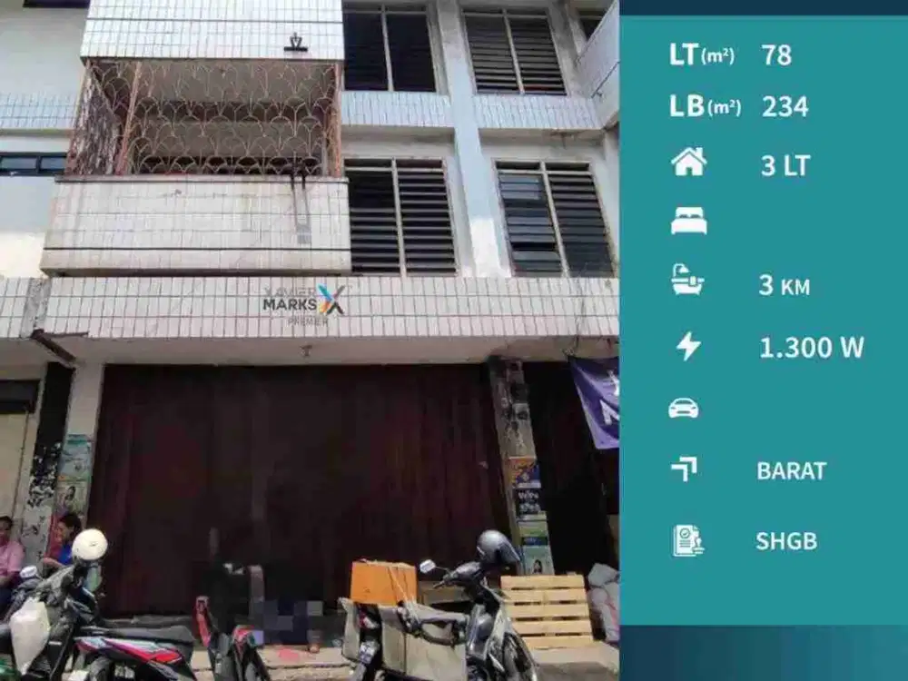 DIJUAL Ruko Sangat Strategis Area Pasar Besar di Kyai Tamin, Malang