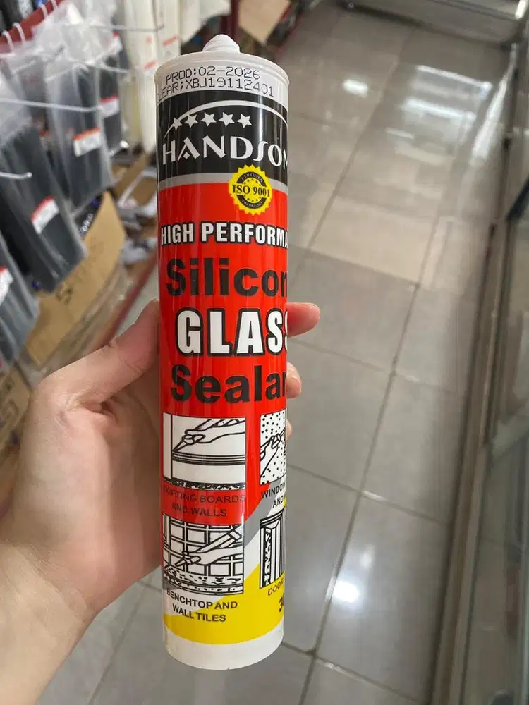 Jual Lem kaca Sealant Handsome Clear / Black / White