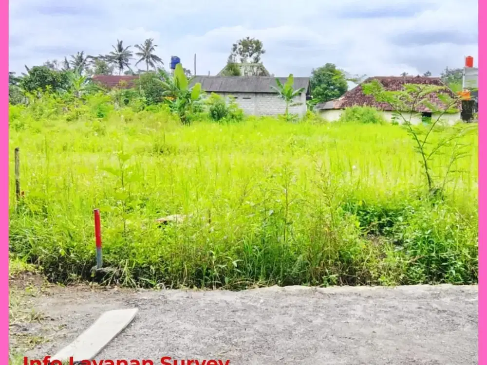 Tanah Jogja Barat Jl Kaliurang Siap Balik Nama SHM Ready