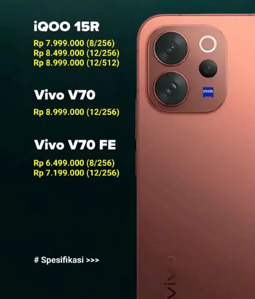 Kredit Vivo V70  cukup KTP