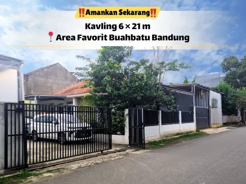Tanah 125 m² Area Buahbatu – Lokasi Dicari Banyak Orang