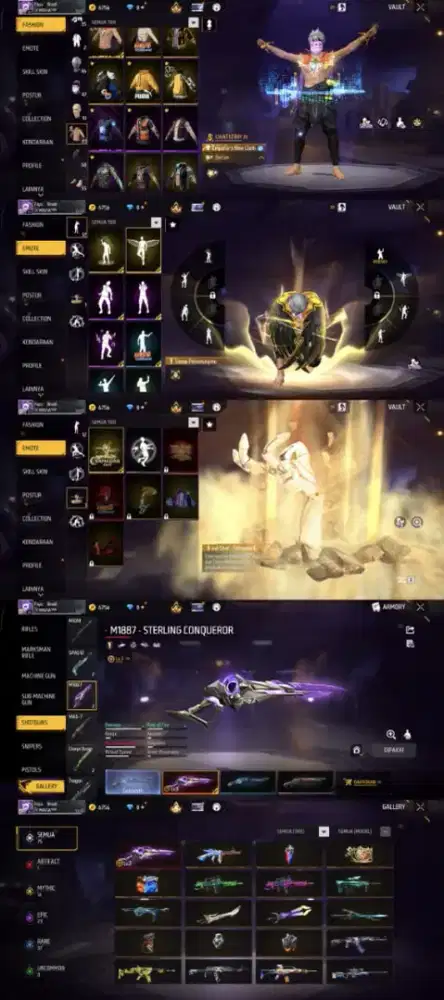 Jual akun ff murah meriah yg minat lansung inbok