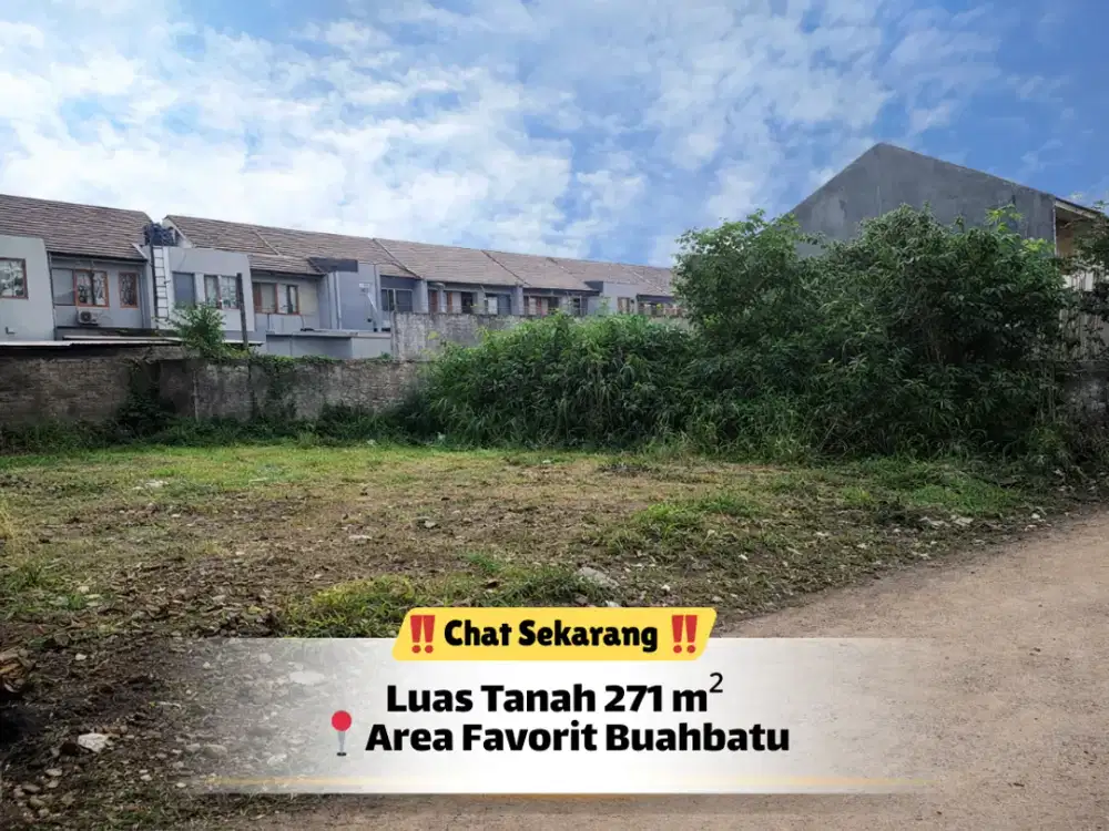 Tanah Buahbatu 271 m² SHM + IMB