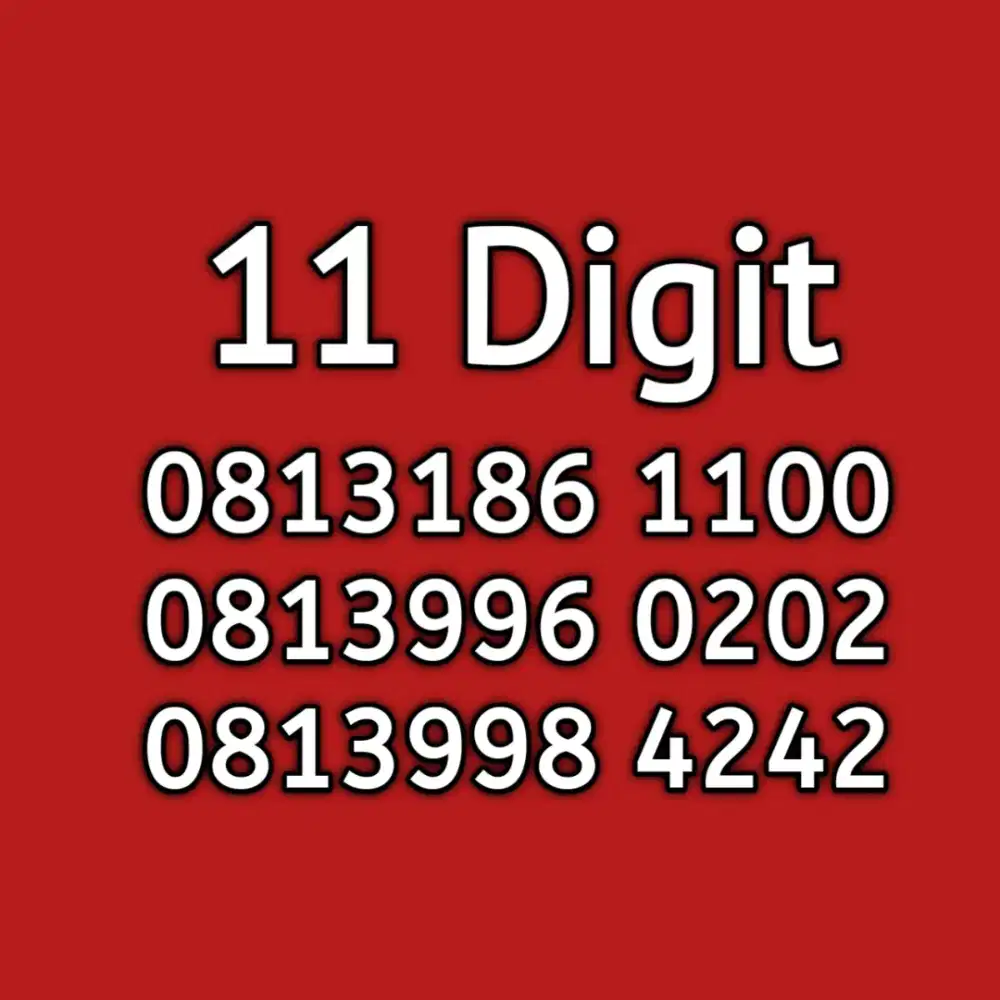 nomor cantik telkomsel simpati 11 digit angka cantik