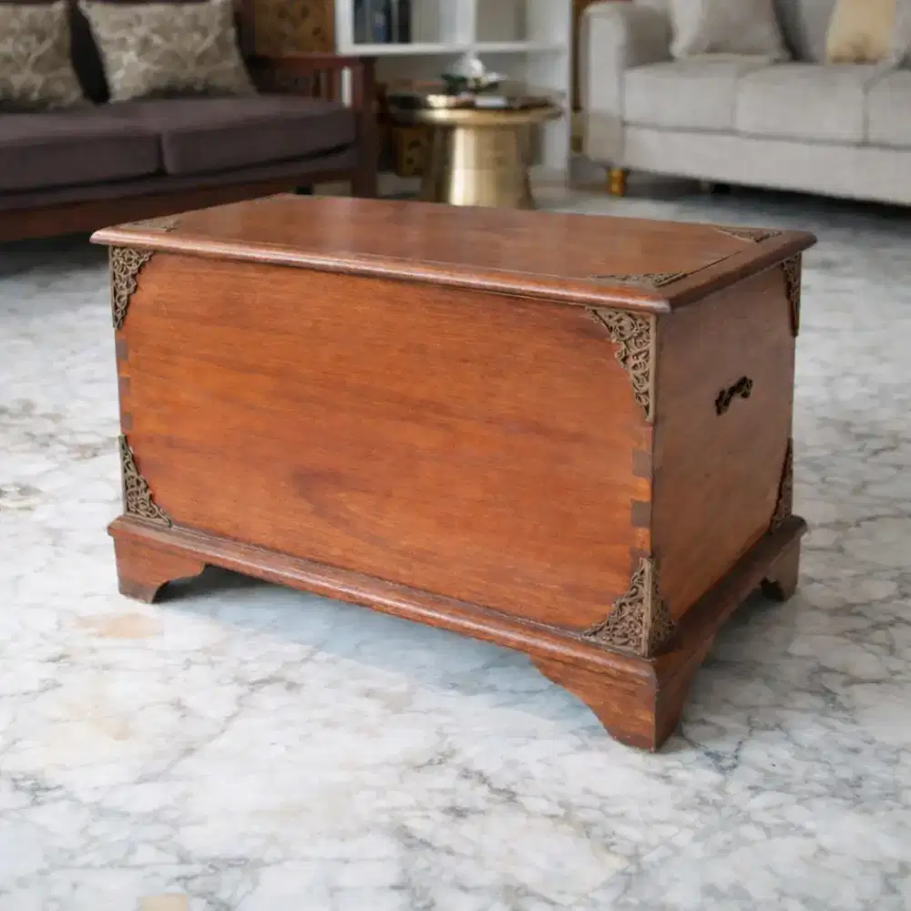 Murah Banget Peti Meja Jati 80x40x50 full antik