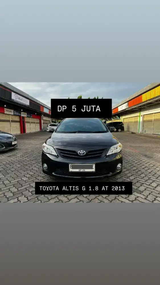 DP PROMO 5JT TOYOTA ALTIS G 1.8 AT 2013 BLACK EDITION  !!