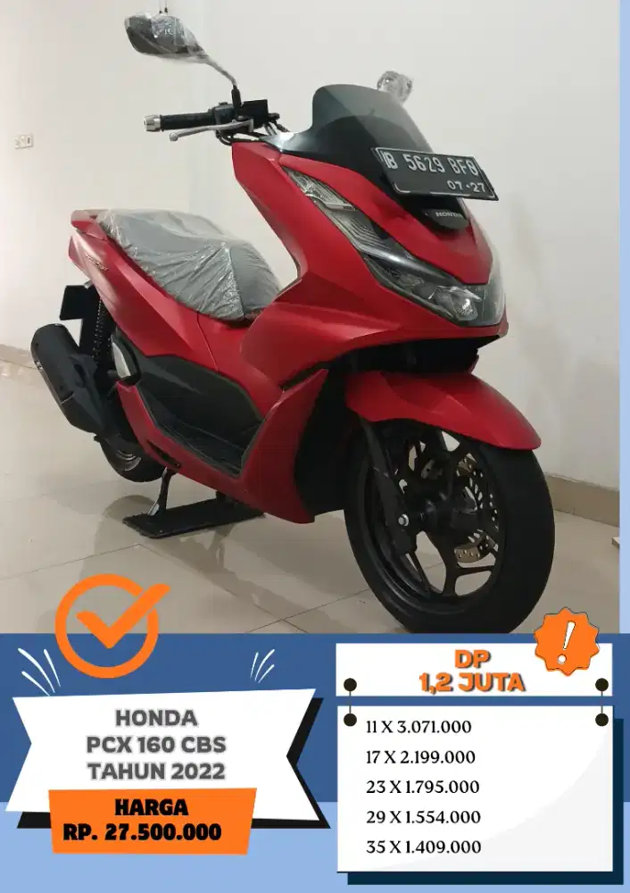 KM 10 RB!! HONDA PCX 160 CBS TAHUN 2022