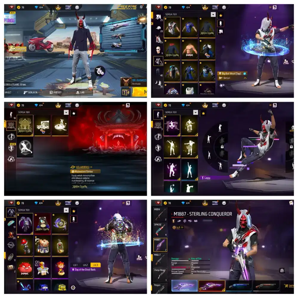 Jual akun ff murah meriah yg minat lansung inbok