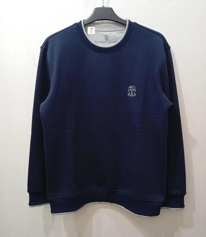 BRUNELLO CUCINELLI SWEATSHIRT NAVY