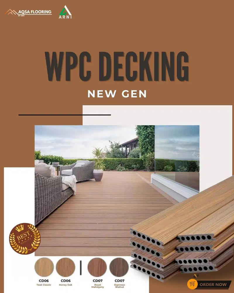 New Gen - WPC Decking Bikin Area Outdoor Senyaman Ruang Keluarga