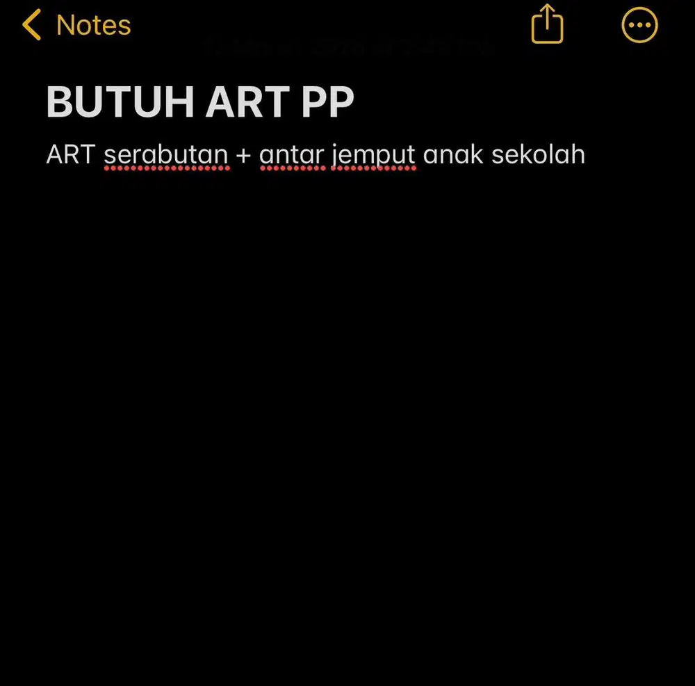 DIBUTUHKAN ART PP