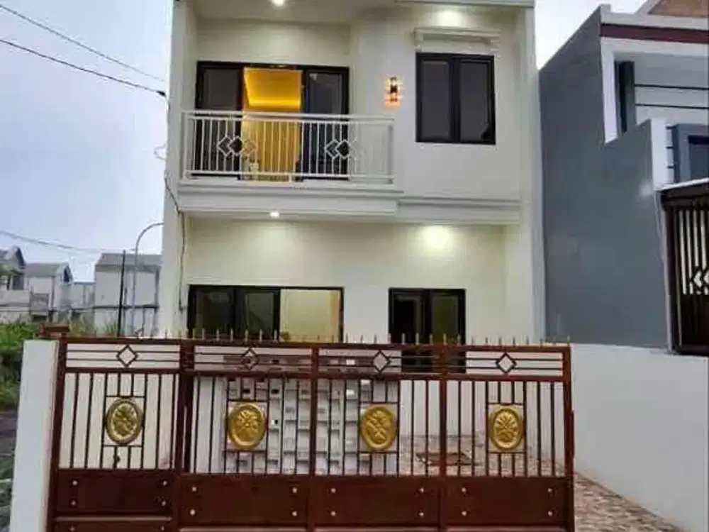 Dekat UPN rungkut‼️Rumah baru 2 lantai tambak medokan rungkut