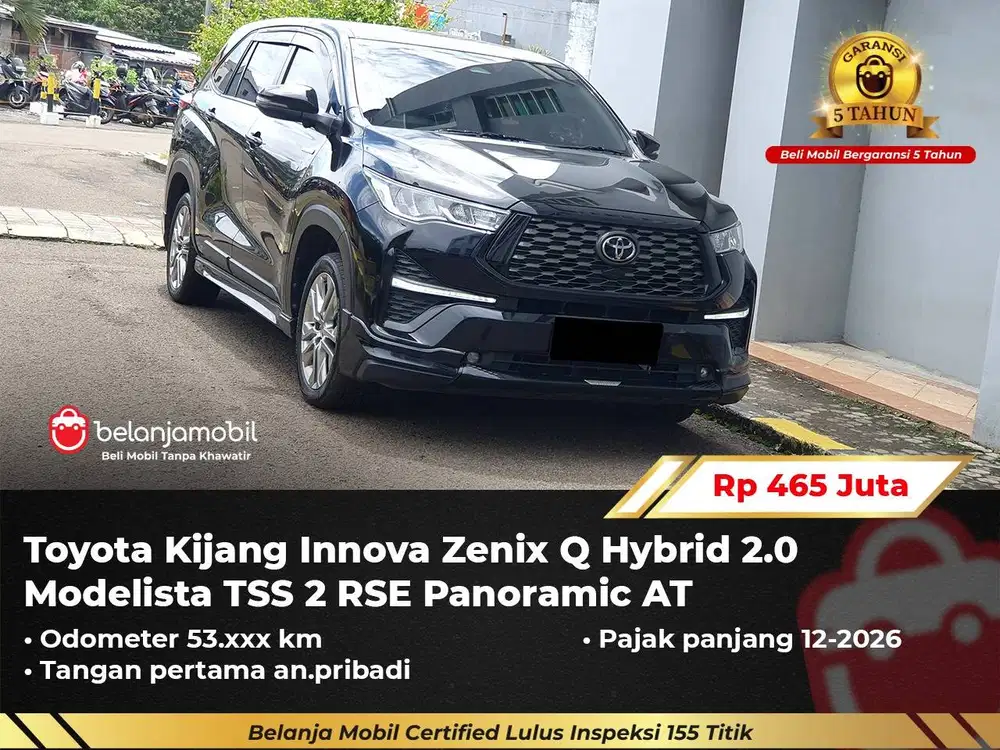 [ PAJAK PANJANG ] Toyota Innova Zenix Q Hybrid 2.0 Modelista 2023/2024