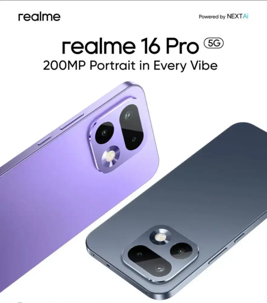 Yuk upgrade ke Realme 16 Pro 5G Dengan kamera 200MP super jernih