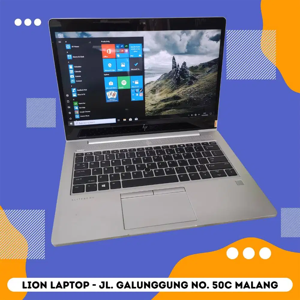 Core i7 gen 8 RAM 8GB Touchscreen Slim HP Elitebook 830 G6 [12|03]