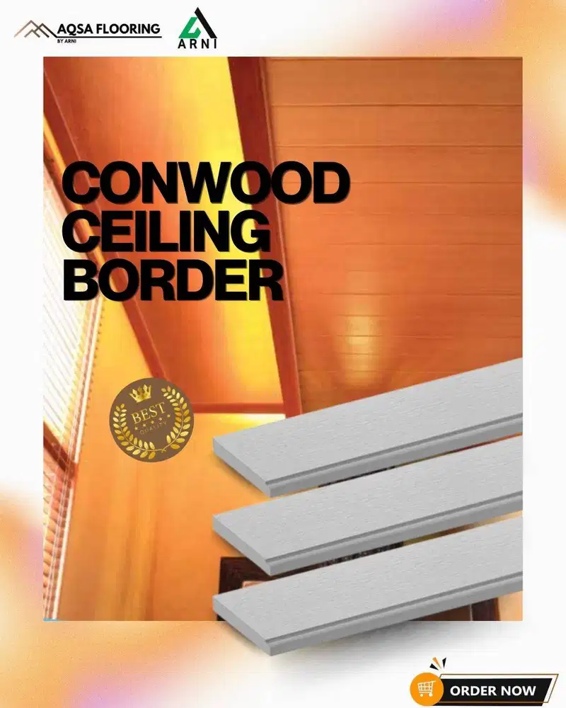 Conwood Ceiling Border - Kayu Alami untuk Plafon yang Lebih Estetik