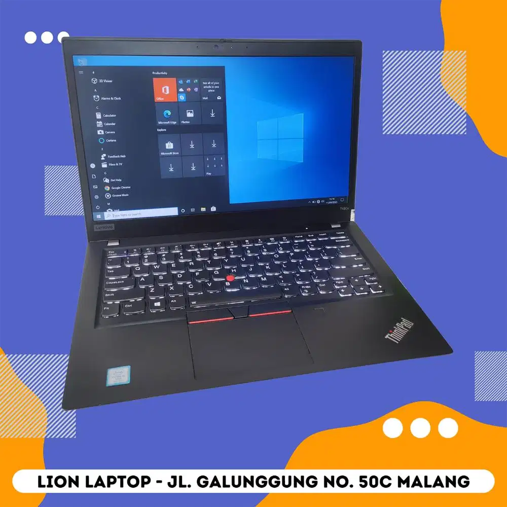 RAM 16GB SSD 512GB Core i5 Slim Lenovo Thinkpad T490s [12|03]