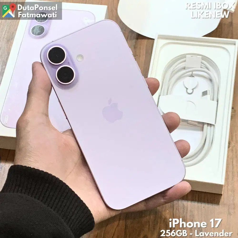 BH 100% IPHONE 17 256GB LAVENDER RESMI IBOX
