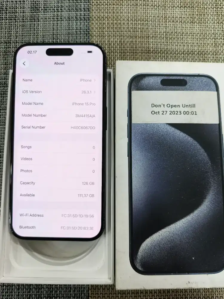 iPhone 15 pro 128gb ex ibox