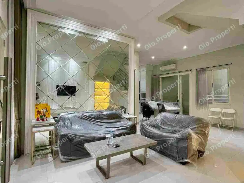 RUMAH MANYAR KERTOADI LEBAR 12, FULL FURNISHED ELEKTRONIK HIGH QUALITY, SIAP HUNI