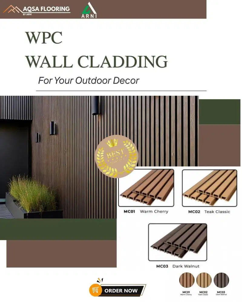 WPC Wall Cladding - Dinding Kayu Tanpa Ribet? WPC Wall Cladding Jawaba