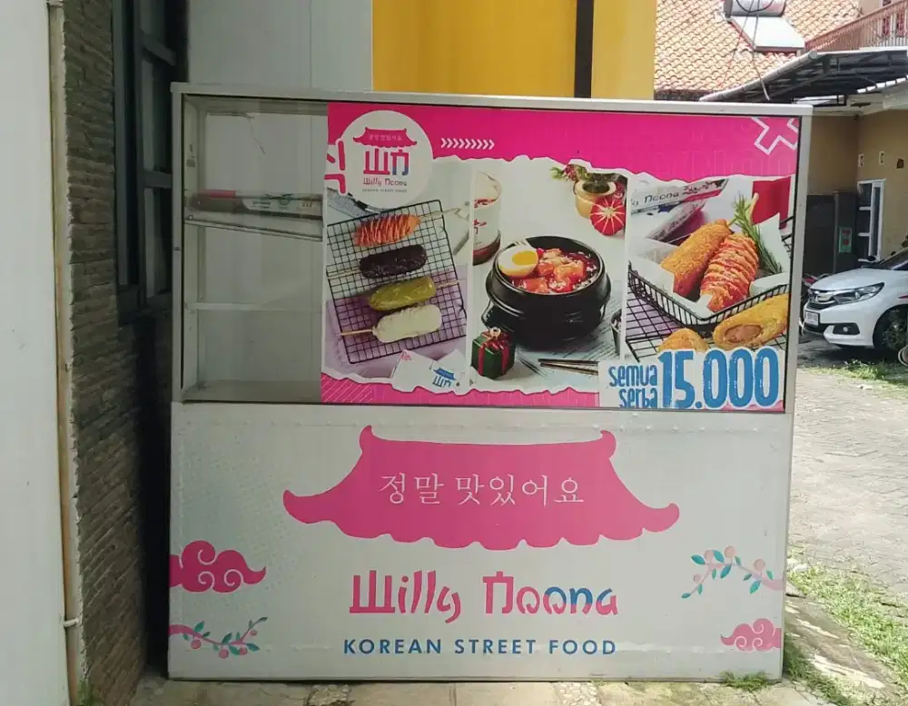 Dijual Etalase Gerobak jualan