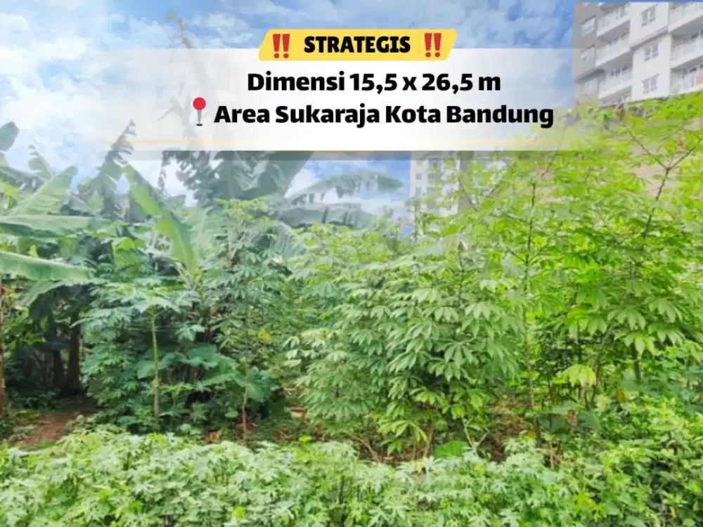 Tanah 396 m² Area Sukaraja Cicendo Bandung