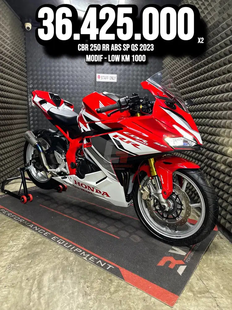 CBR 250 RR OR CBR 250RR ABS SP QS RED RACE 2023 MODIF LOW KM PJK ON