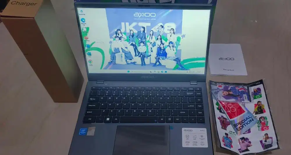 Dijual cepat laptop Axioo hype 1 intel celeron N4020/4GB/128GB/HD