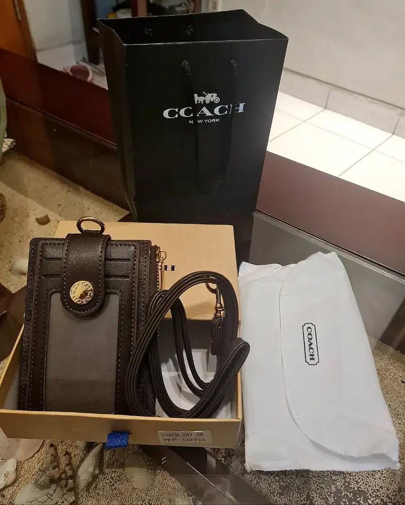 Lanyard - Gantungan ID Card - Leather Coach