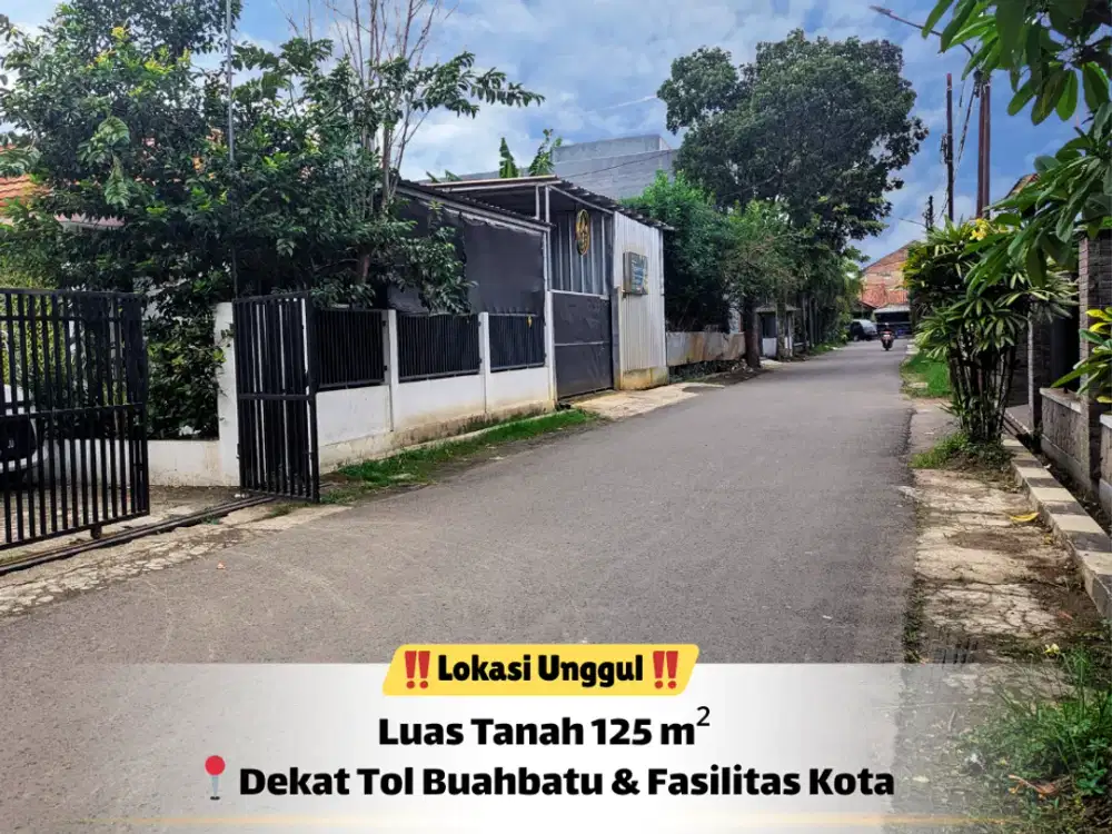 Tanah SHM 6×21 m di Kawasan Strategis Buahbatu