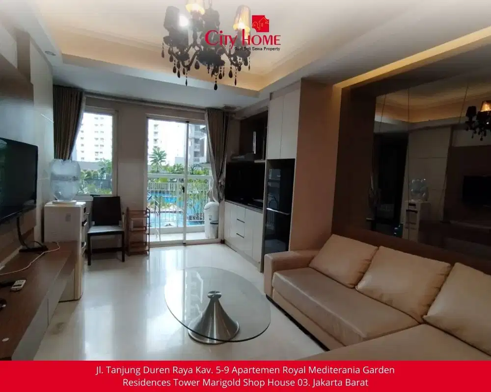 Disewakan Apartemen 2+1BR Full Furnished Lower Zone, Jarang Ada!