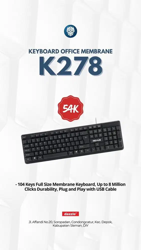 Keyboard rexus K278