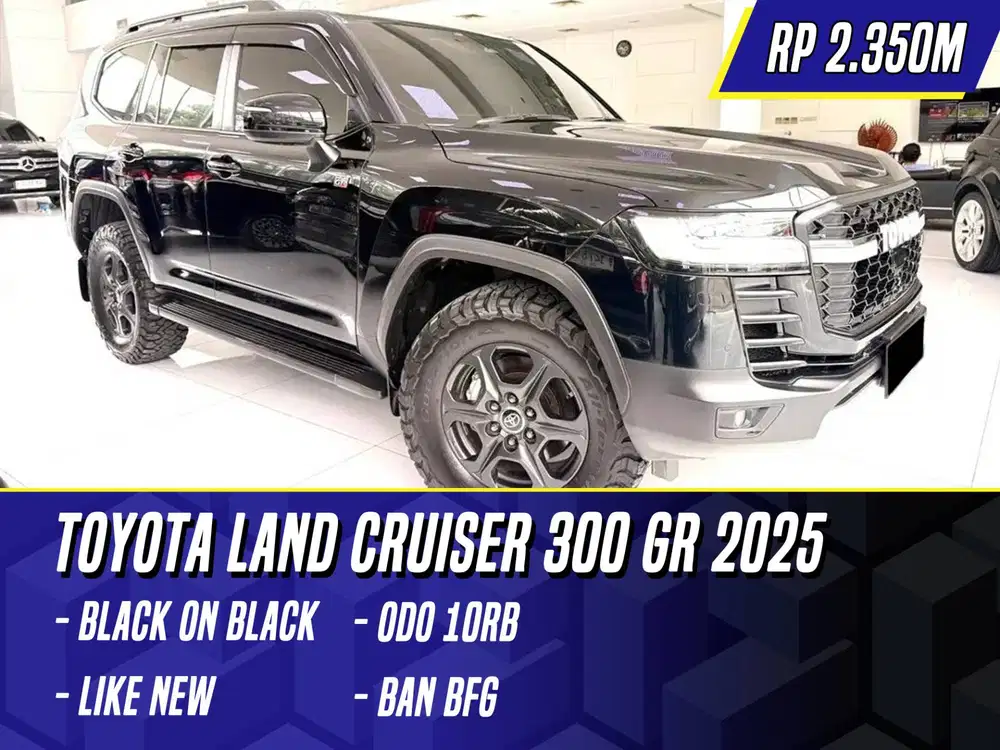 Toyota Land Cruiser 300 GR 2025 Black Hitam LC LC300 300GR GRS